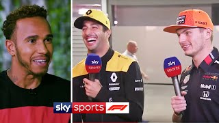 Verstappen amp Ricciardo’s hilarious interview amp Lewis Hamilton in the jungle🤣🌱  At Home With Sky F1 [upl. by Barnes]