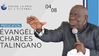 Prédication de l’évangéliste Charles Talingano  dimanche 4 août 2019 [upl. by Ahsaeit]