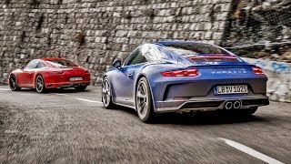 Porsche 911 Carrera T vs Porsche GT3 Touring  Top Gear [upl. by Tibbs966]