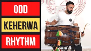 How to Play Odd Keherwa Simply Dhol 042 [upl. by Alekin]