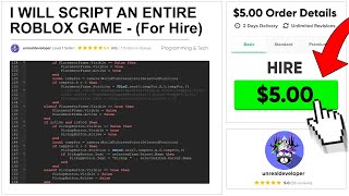 I Hired A PRO Roblox Scripter For 5 Hes INSANE [upl. by Ttezzil]