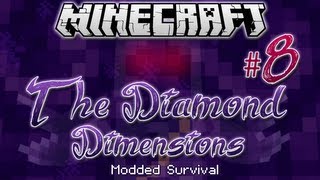 quotHOLY DIAMONDSquot  Diamond Dimensions Modded Survival 8  Minecraft [upl. by Noiztneb42]