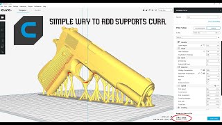 How to add supports cura [upl. by Ahsropal]