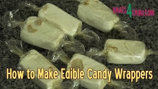 How to Make Edible Candy Wrappers  Edible Cellophane  Making Edible Bioplastic [upl. by Allene]