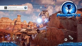 Horizon Zero Dawn  All Hunting Ground Trials  Blazing Sun Marks Walkthrough [upl. by Ociredef]