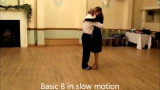 Argentine Tango lesson 1  Basic 8 steps [upl. by Acsicnarf823]