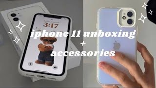 iphone 11 unboxing  accessories [upl. by Forta297]