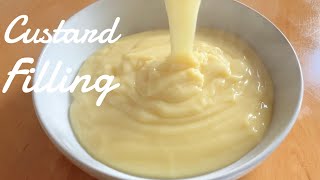 Homemade Custard filling Simple Recipe [upl. by Thorlay]