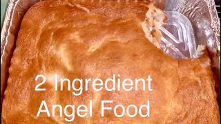 ANGEL FOOD CAKE  2 INGREDIENT [upl. by Adnilreh597]