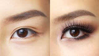 Easy Eye Makeup for Hooded or Asian Eyes [upl. by Nylirej]