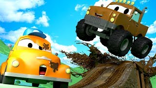 Tom the Tow Trucks Car Wash and Marley the Monster Truck  Cars cartoons for kids [upl. by Chrystal]