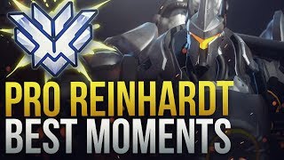 BEST PRO REINHARDT MOMENTS  Overwatch Montage [upl. by Nnairrehs908]