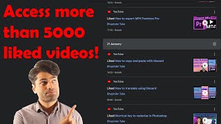 How to see all YouTube likes if you liked over 5000 videos [upl. by Milty]