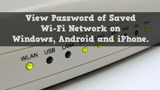 How to View Saved WiFi Password on Android Windows and iOS  Guiding Tech [upl. by Leonora]