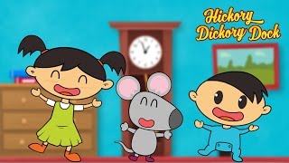 Hickory Dickory Dock  Extended Song with Lyrics  Nursery Rhymes for Kids by Luke amp Mary [upl. by Mcdowell]