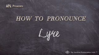 How to Pronounce Lyre Real Life Examples [upl. by Ardy]