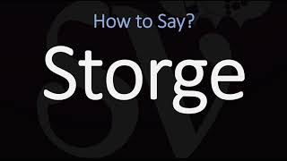 How to Pronounce Storge CORRECTLY LOVE Meaning amp Pronunciation [upl. by Soloman638]