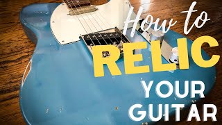 How to Relic A Guitar  Checking The Finish [upl. by Lemmuela91]