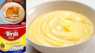 QUICK AND EASY CUSTARD RECIPE 2 WAYSBIRDS CUSTARD RECIPE [upl. by Enilrahc]