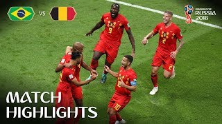 Brazil v Belgium  2018 FIFA World Cup  Match Highlights [upl. by Irok76]