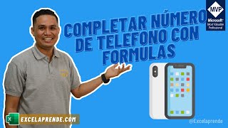 📲 Completar número de celular con formulas  ExcelAprende [upl. by Atiuqan]