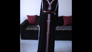 DIY Caftan marocain en velours Partie 15 avec patron PDF GRATUIT [upl. by Nuajed]