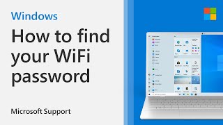 How to find your WiFi password using Windows 10  Microsoft [upl. by Ecyor648]