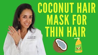 Doctor Neda Coconut Oil For Thin Hair [upl. by Yelrahc]