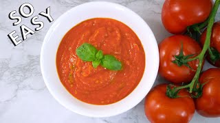 How to Make Tomato Sauce from Fresh Tomatoes Italian Style THE EASIEST WAY [upl. by Odranar]