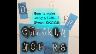 How to make A Letter Stencil EASIER [upl. by Artenahs]