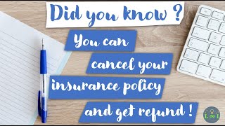 Did u know You can cancel your life insurance policy and get refund [upl. by Divad]