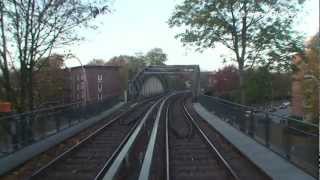 Führerstandsmitfahrt HochbahnHamburg auf der U3 [upl. by Aihsotan755]