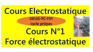 Cours N°1  Électrostatique  force de Coulomb [upl. by Vivle170]