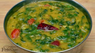 Palak dal Recipe Healthy Spinach Dal [upl. by Naujled]