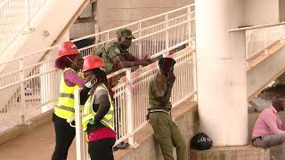 UNRA opens Kampala flyover to pedestrians [upl. by Grondin]