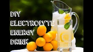 HOMEMADE ELECTROLYTE ENERGY DRINK [upl. by Nylcoj]