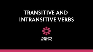 Transitive and Intransitive Verbs  Parts of Speech [upl. by Ridan755]