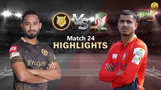 Sylhet Sunrisers vs Fortune Barishal  24th Match  Highlights  Season 8  BBPL 2022 [upl. by Anirtep211]