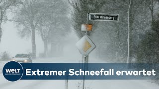 SCHNEE SATT Norddeutschland bereitet sich auf Schneestürme und Dauerfrost vor [upl. by Deva753]