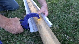 Gutter Guard Install How To Bend The Mesh [upl. by Lekcar]