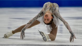 14yearold Isabeau Levito slays audience places 4th in short program at US Championships [upl. by Oruam]