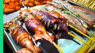 Filipino Street Food at Roxas Night Market in Davao CHEAPEAST Street Food Market in the WORLD [upl. by Etnaud]