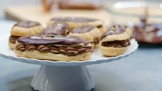 Chocolate Eclairs Recipe with Chocolate Pastry Cream French Eclairs [upl. by Notanhoj259]