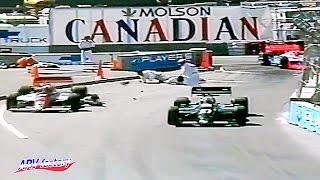 Racetrack worker fatal accident at 1990 CART Vancouver [upl. by Knowland]