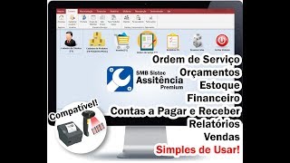 Sistema para assistência técnica ordem de serviço vendas controle estoque caixa [upl. by Hajin869]