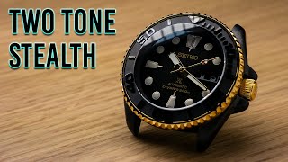 Seiko Mod  Two Tone Stealth Mod [upl. by Caz]