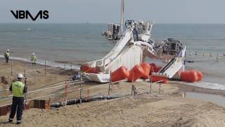 Galloper offshore wind farm  export cable shore landing  full version [upl. by Rosemonde]