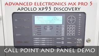 TESTING ADVANCED ELECTRONICS MX PRO 5 PANEL  APOLLO MCP  FIRE ALARM DEMO [upl. by Neivad]