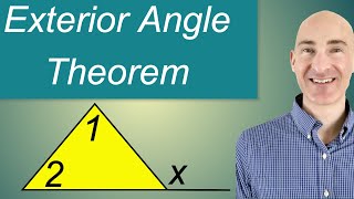 Exterior Angle Theorem Triangles [upl. by Idleman]