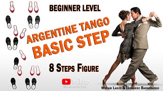 Argentine Tango quotBASIC STEPquot  Argentine Tango for beginners [upl. by Eseilana880]